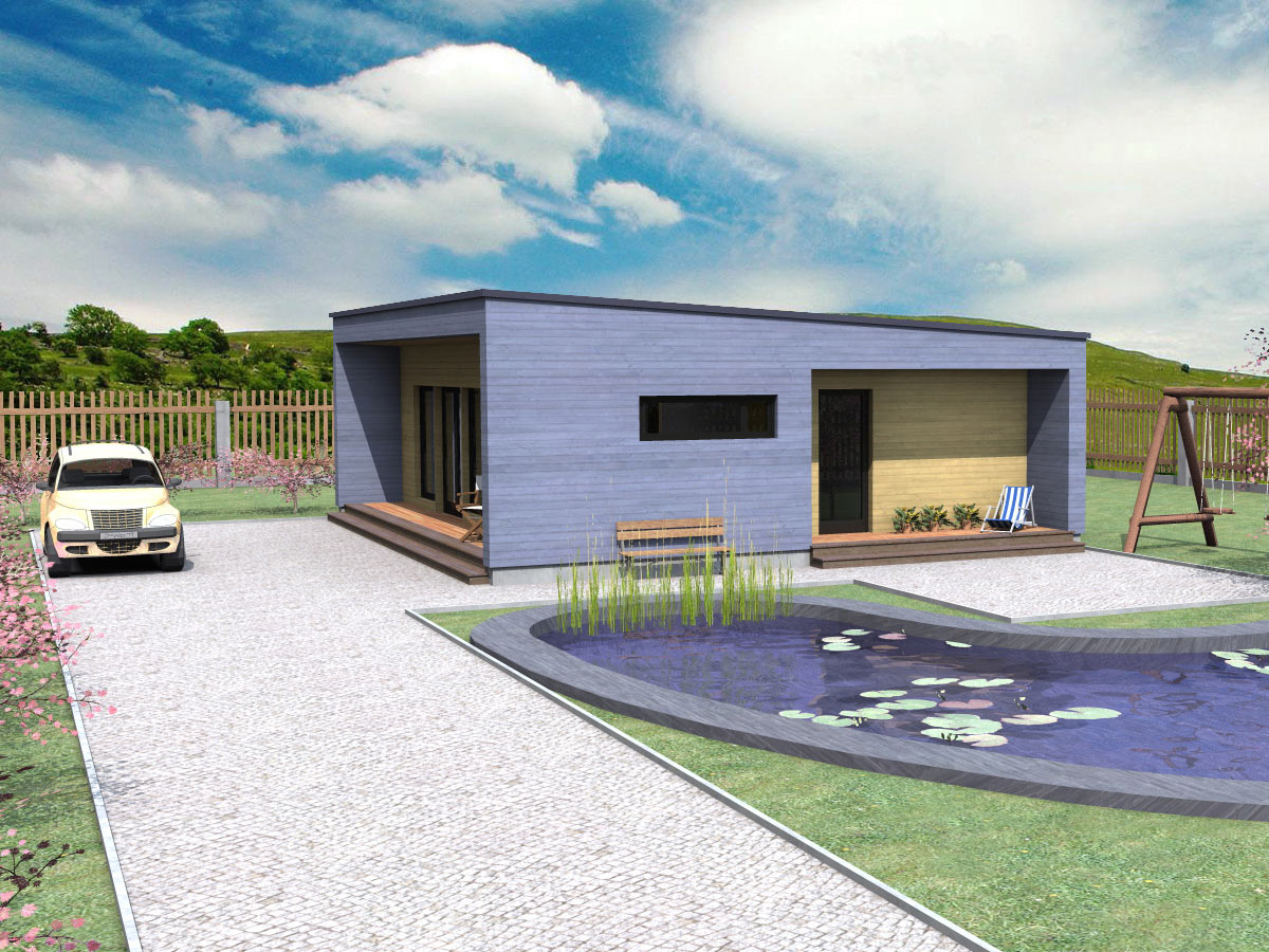 Prefabricated timber frame house design - BONA 74