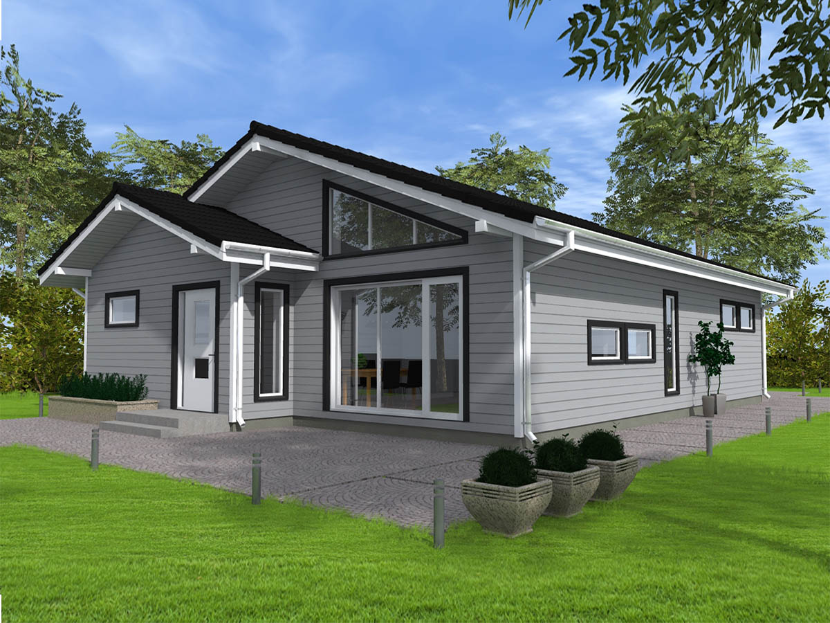 Prefabricated timber frame house design - LAGAN